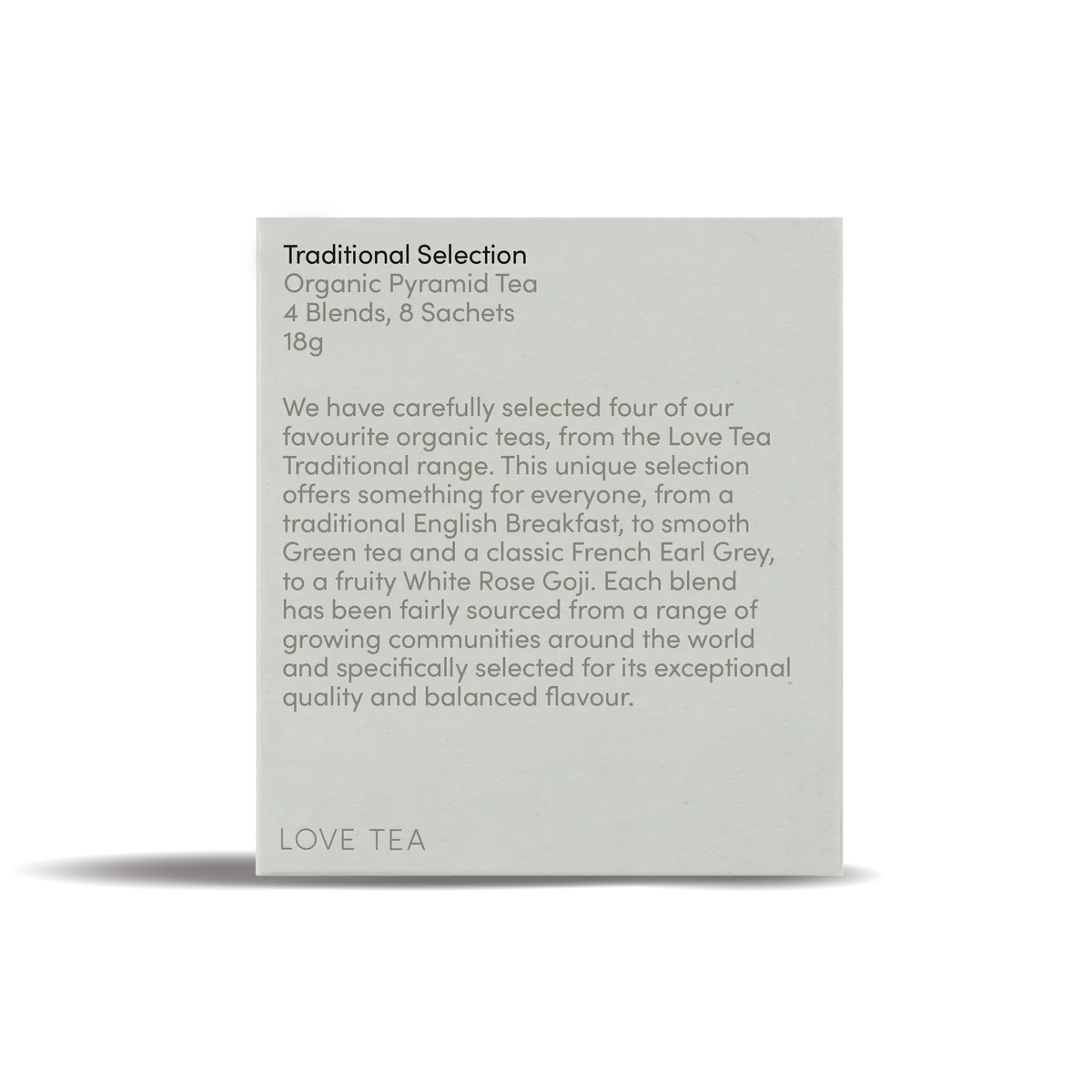 Traditional Sample Selection - Love Tea