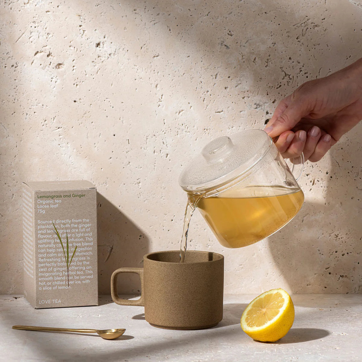 Lemongrass and Ginger Pyramid Tea Bags - Love Tea