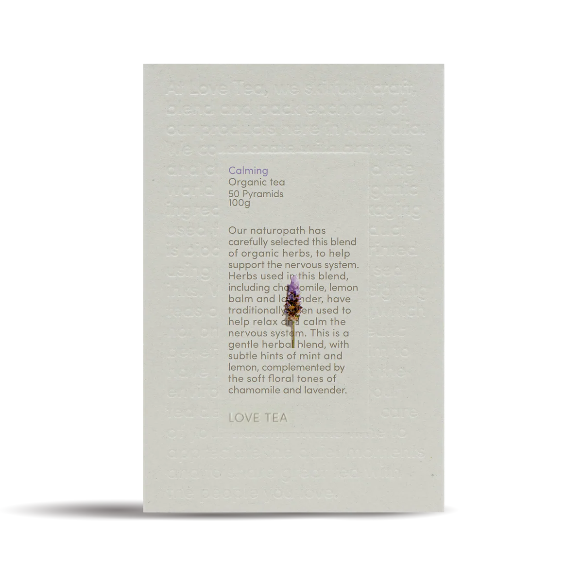 Calming Pyramid Tea Bags - Love Tea