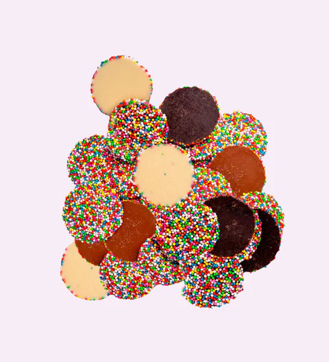 Mixed Milk, Dark and White Chocolate Freckles