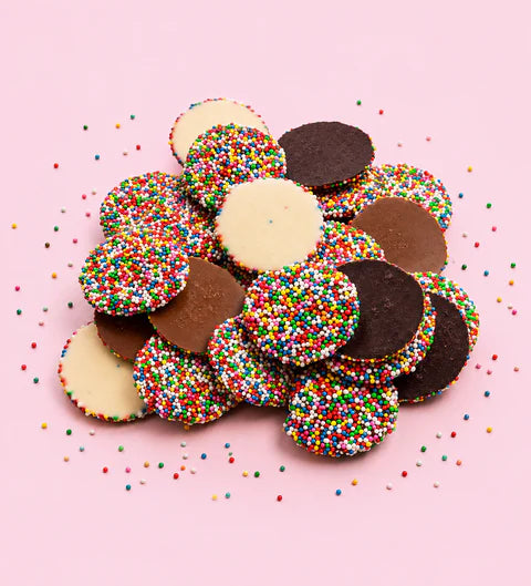Mixed Milk, Dark and White Chocolate Freckles