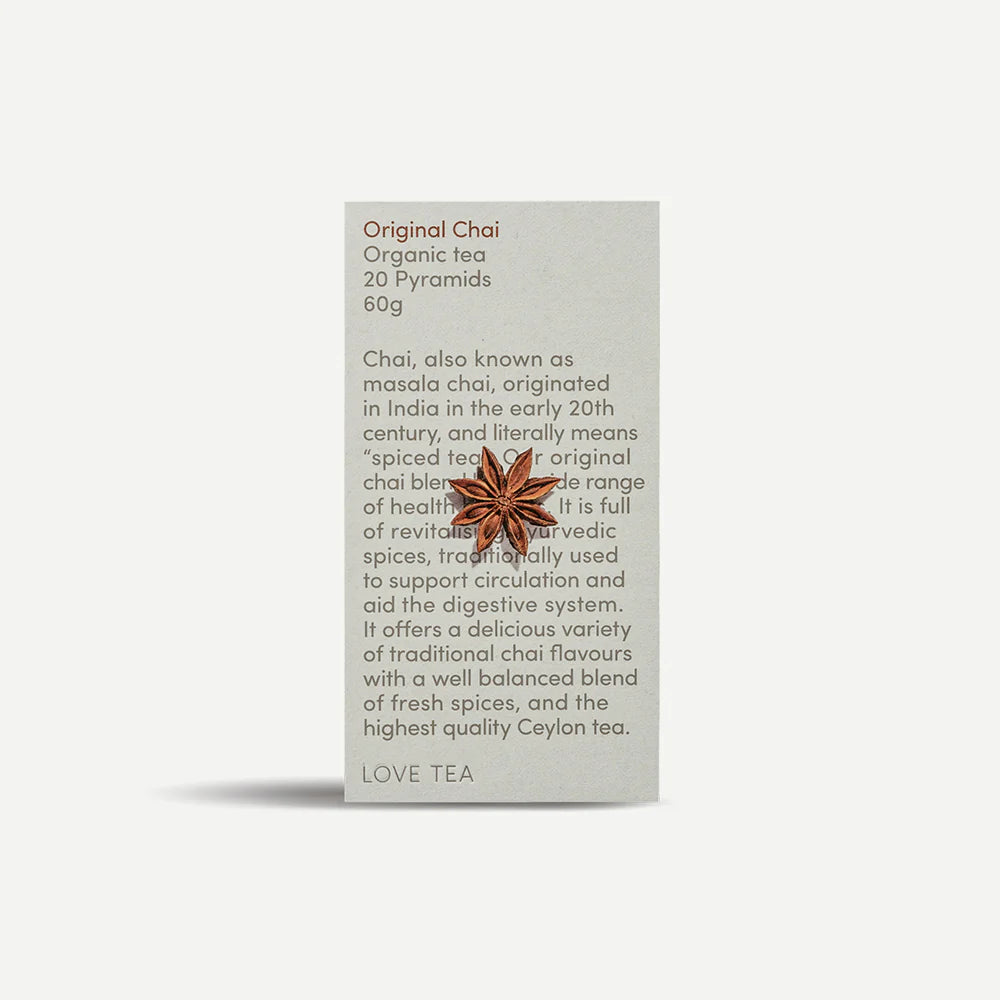 Original Chai Pyramid Tea Bags - Love Tea